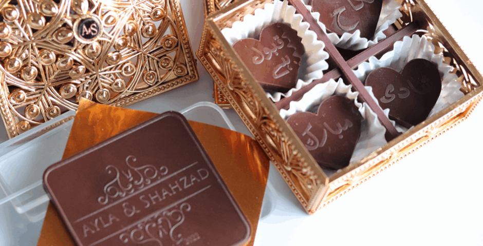 Deliciously Unique: Customised Chocolates for the Bride